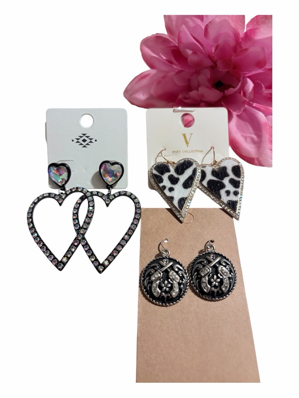 Boho Western 3 piece Earring Set Ariol Jewelry